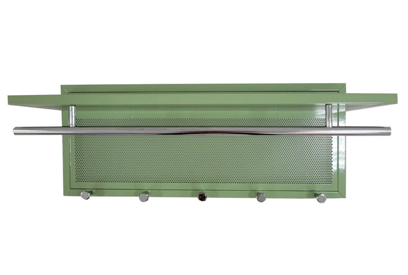 Esyspot - Metal Powder Coating Hook Wall Mounted With Shelf - Green