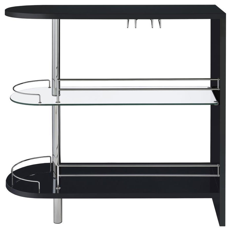 Adolfo - Rectangular 2-Tier Home Bar Table