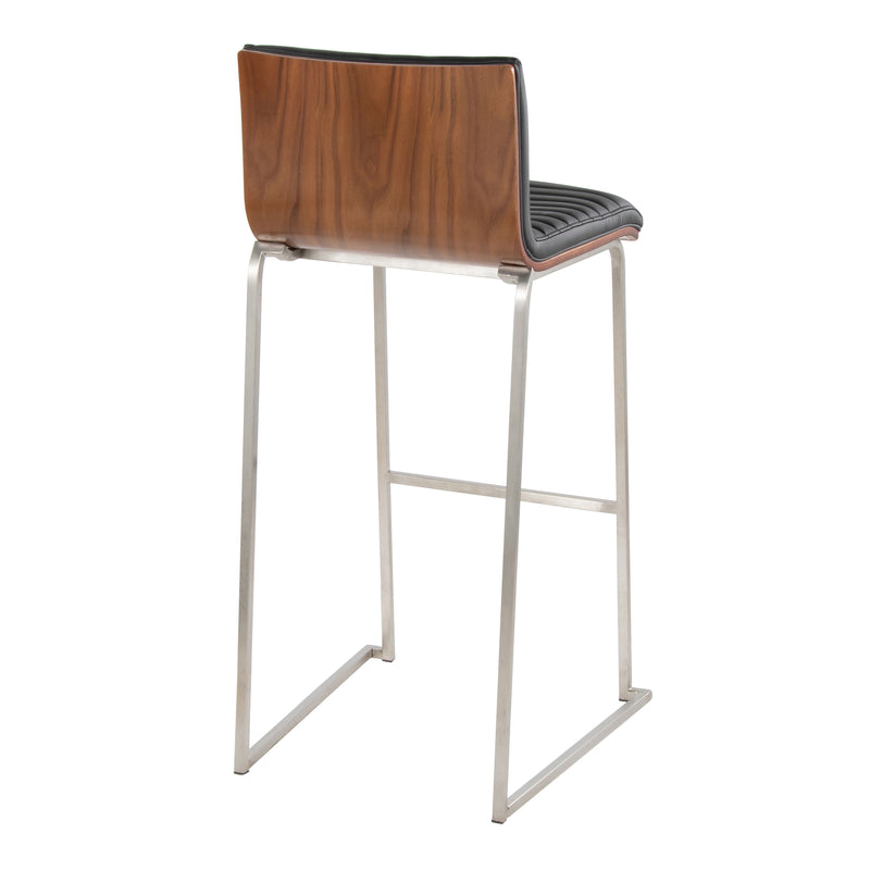 Mason Mara - Contemporary Fixed Height Barstool (Set of 2)