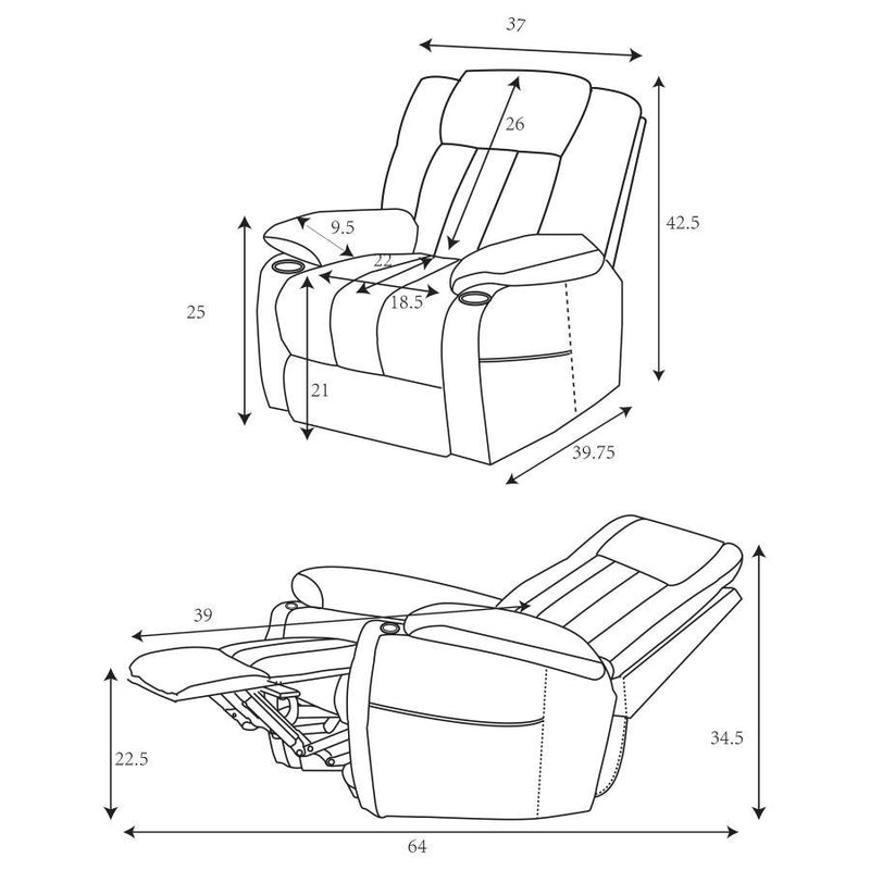 Houston - Upholstered Power Lift Recliner Chair