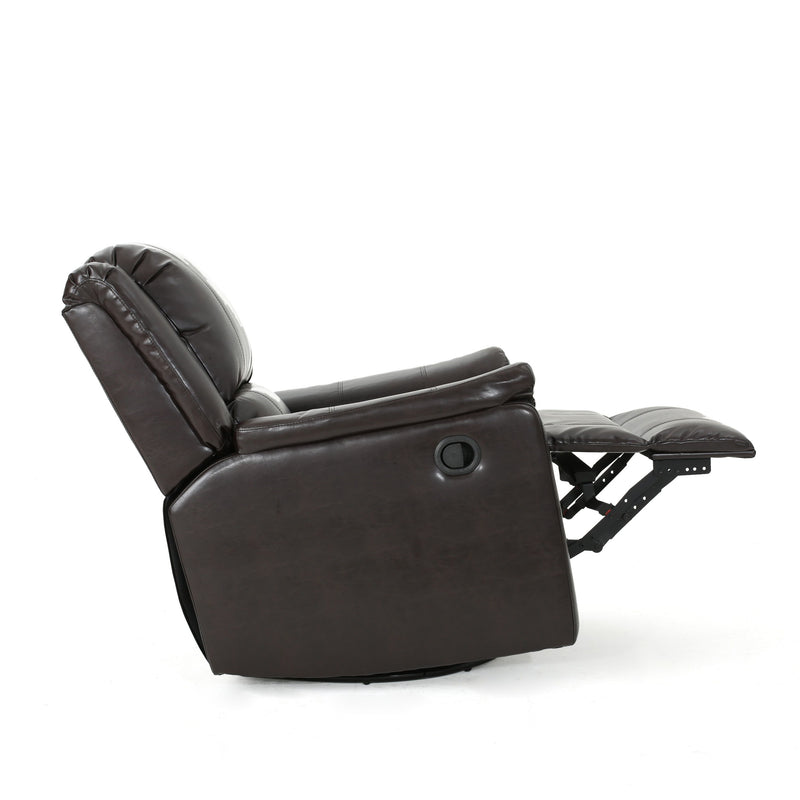 Glider Recliner With Swivel, Manual Reclining Chair