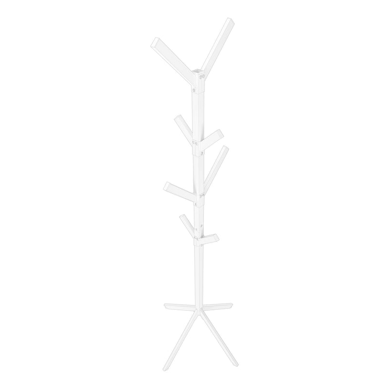 Coat Rack, Hall Tree, Free Standing, 8 Hooks, Entryway, Contemporary & Modern