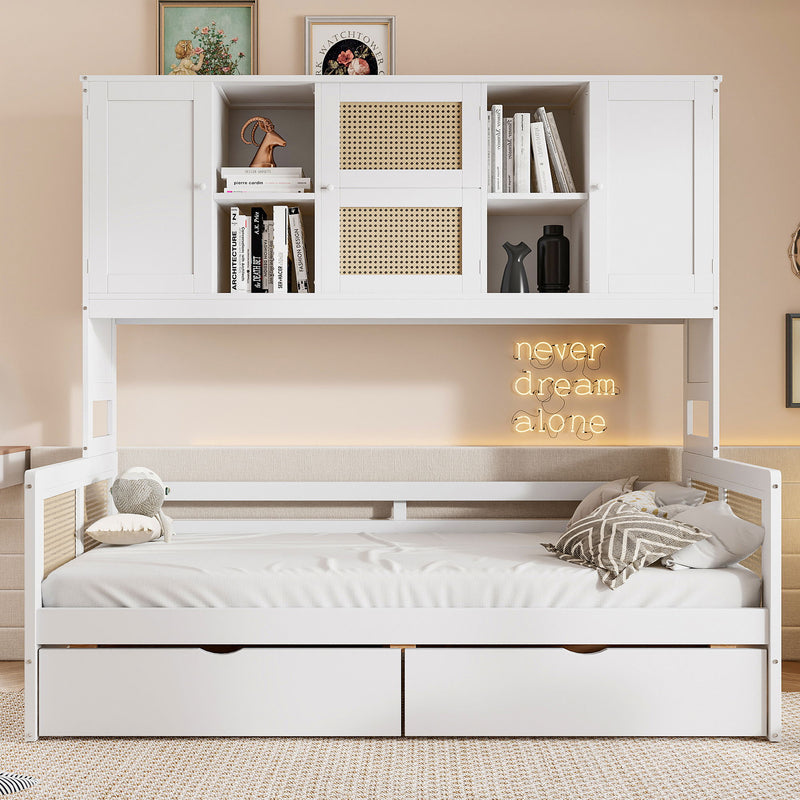 Daybed And All In One Cabinet And Shelf