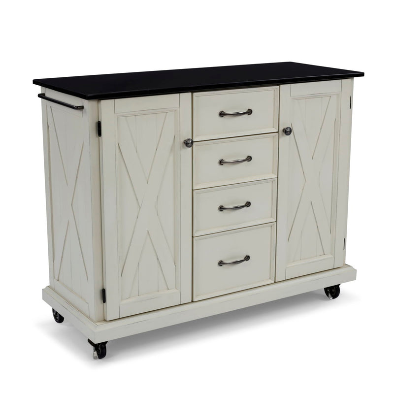 Bay Lodge - Kitchen Cart - Wood - White - 35.5"