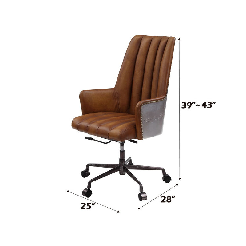 Salvol - Office Chair - Sahara Leather & Aluminum