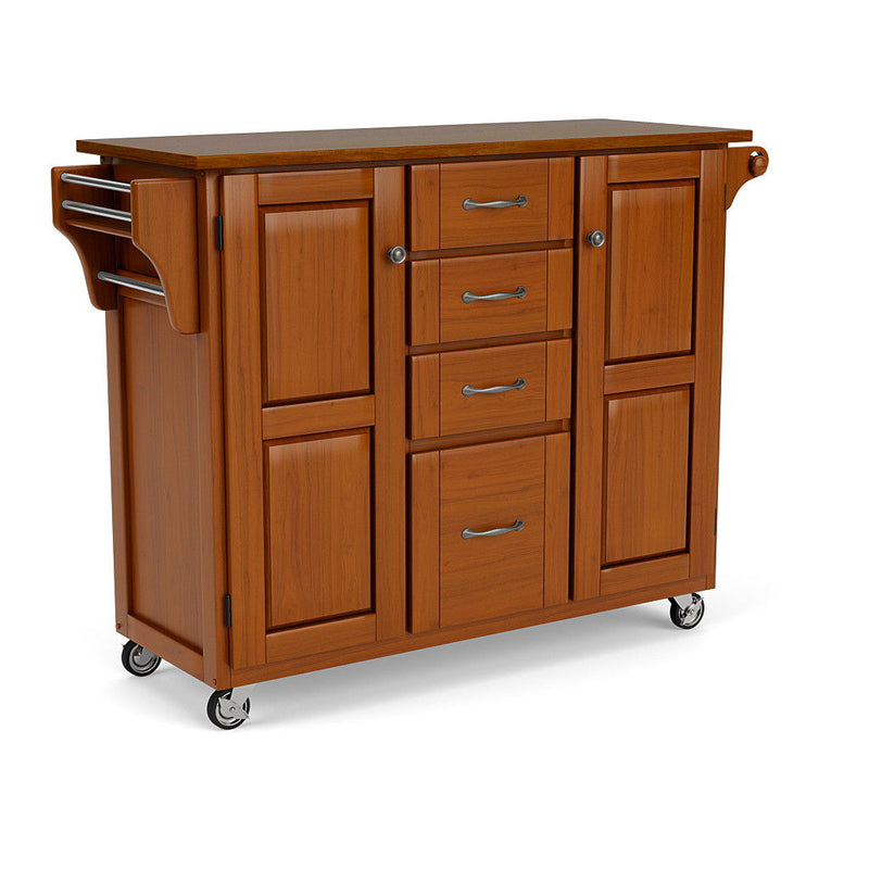 Create-A-Cart - Kitchen Cart With Wood Top