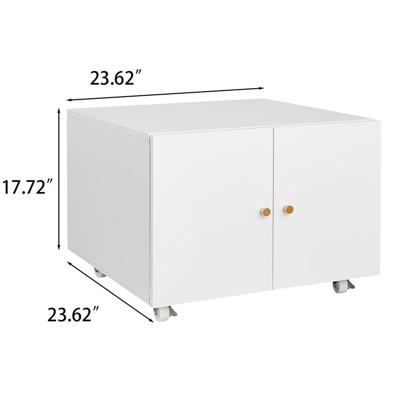 Office Furniture Copier Cabinet 2 Door Steel Copier Stand Mobile Pedestal File Printer Stand