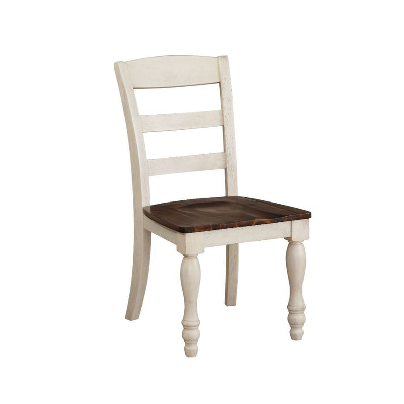 Britta - Side Chair (Set of 2) - Walnut & White Washed