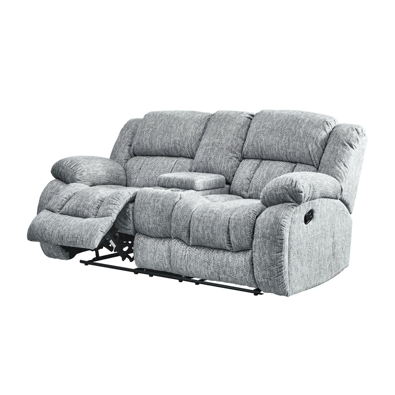 Stonic - Reclining Sofa, Love And Chair - Gray