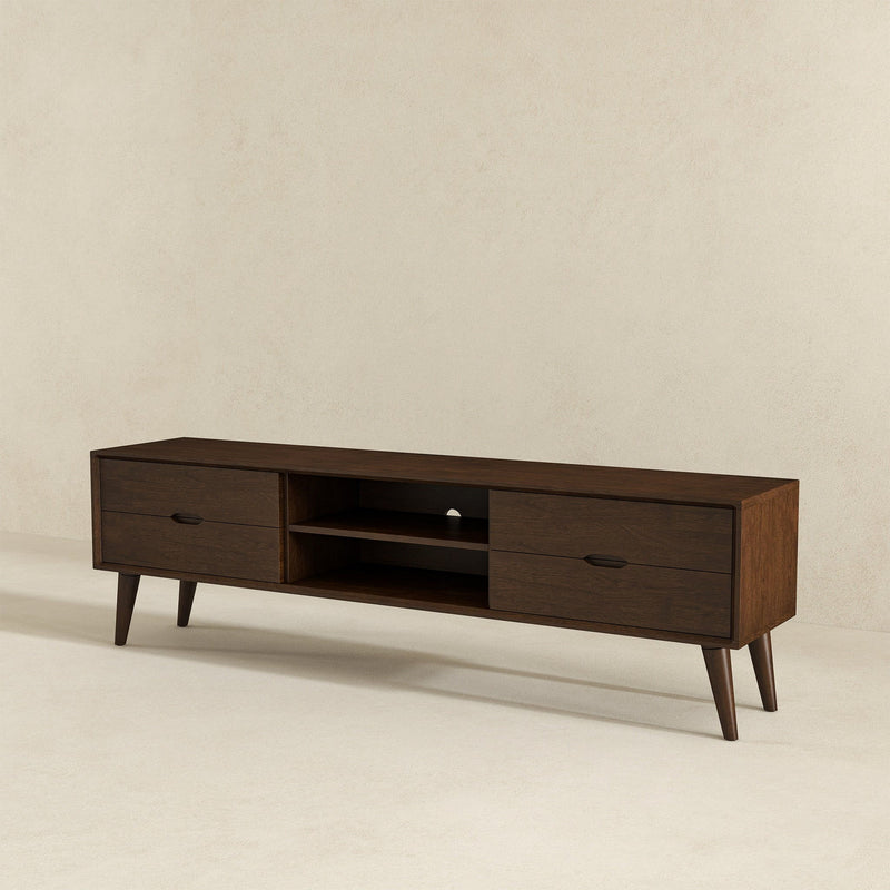 Adrian - TV Stand - Walnut Brown