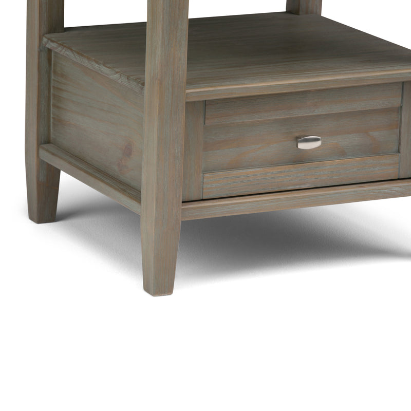 Warm Shaker - End Table - Distressed Gray