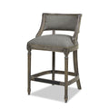 Paris - Farmhouse Counter Height Bar Stool With Backrest