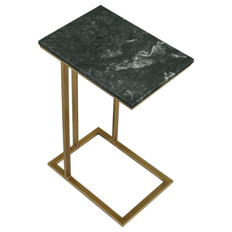 Vicente - Marble Top C-Shaped Sofa Side Table