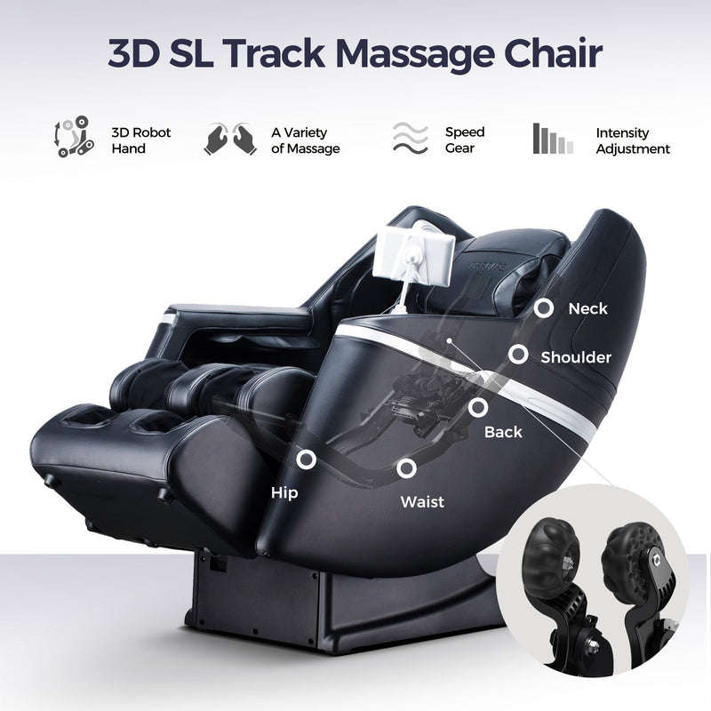 Bosscare - 3D Sl Zero Gravity Massage Full Body Chair With App Control Shiatsu Recline