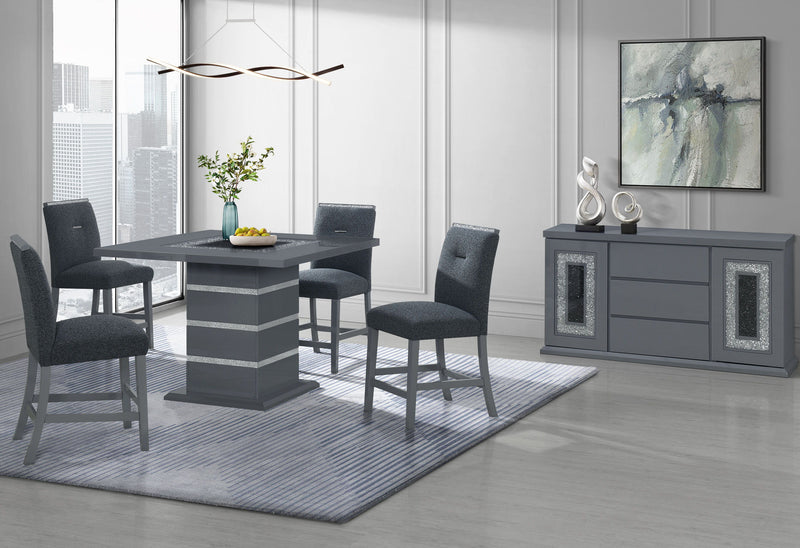 Ariya - 5 Pieces Bar Table And Bar Stool Set