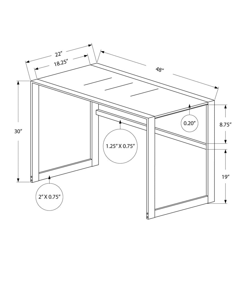 Computer Desk For Home Office, Laptop, Contemporary & Modern