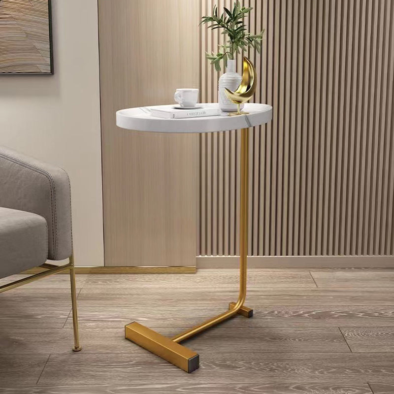 C-Shaped Side Table, Small Sofa Table For Cough, Bedroom