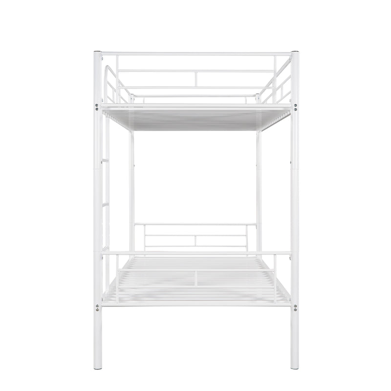 Twin Over Twin Metal Bunk Bed (White)( old sku: MF189201KAA )