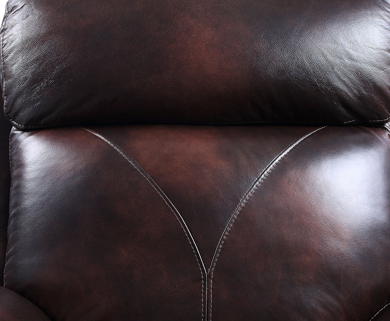 Perfiel - Sofa - 2 Tone Dark Brown Top Grain Leather