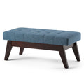 Draper - Upholstered Mid Century Tufted Ottoman Bench