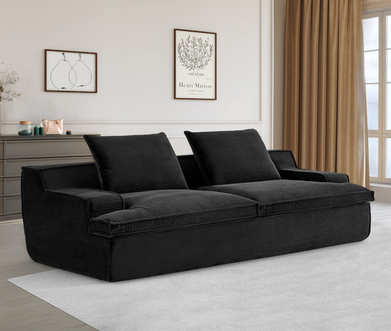 Nimbus - Oversized Full Foam 4 Seater Couch For Living Room Upholstered In Soft Corduroy, Wide Armrests