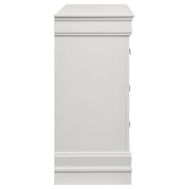 Louis Philippe - 6 Drawer Dresser - White