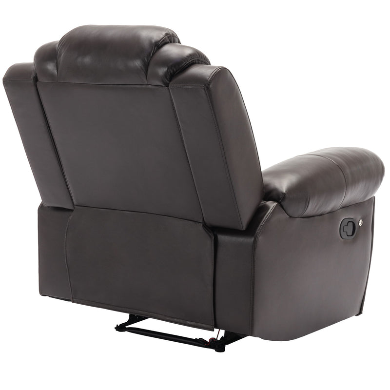 Home Theater Seating Manual Recliner Chair With Led Light Strip For Living Room