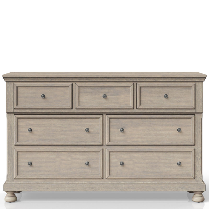 Seven Drawer Dresser - Antique Gray