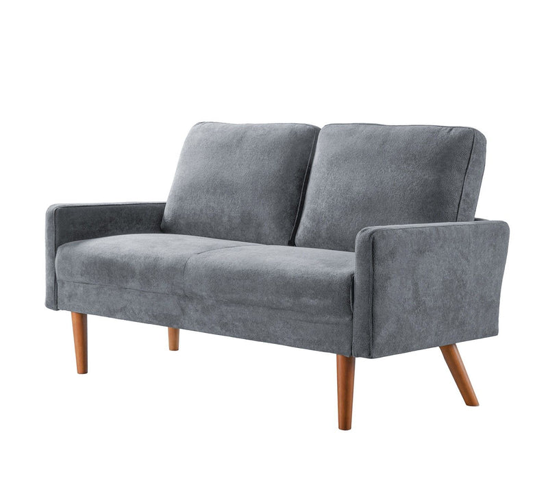 Loveseat Sofa, European Style With Sleek Design, Modern & Vintage Flair, Upholstered 2 Seater Couch