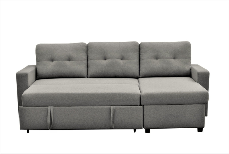 Convertible L Shaped Sectional Sleeper Sofa Bed, Saving Pull Out Couch