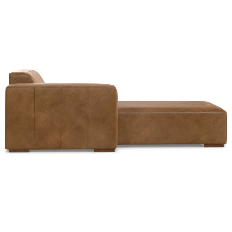 Rex - Left Chaise Sofa Module - Brown