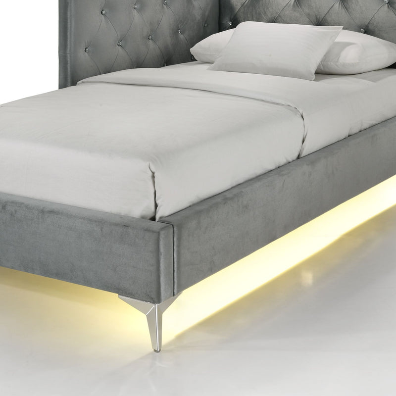 Amberley - Full Upholstered Corner Bed With LED And USB