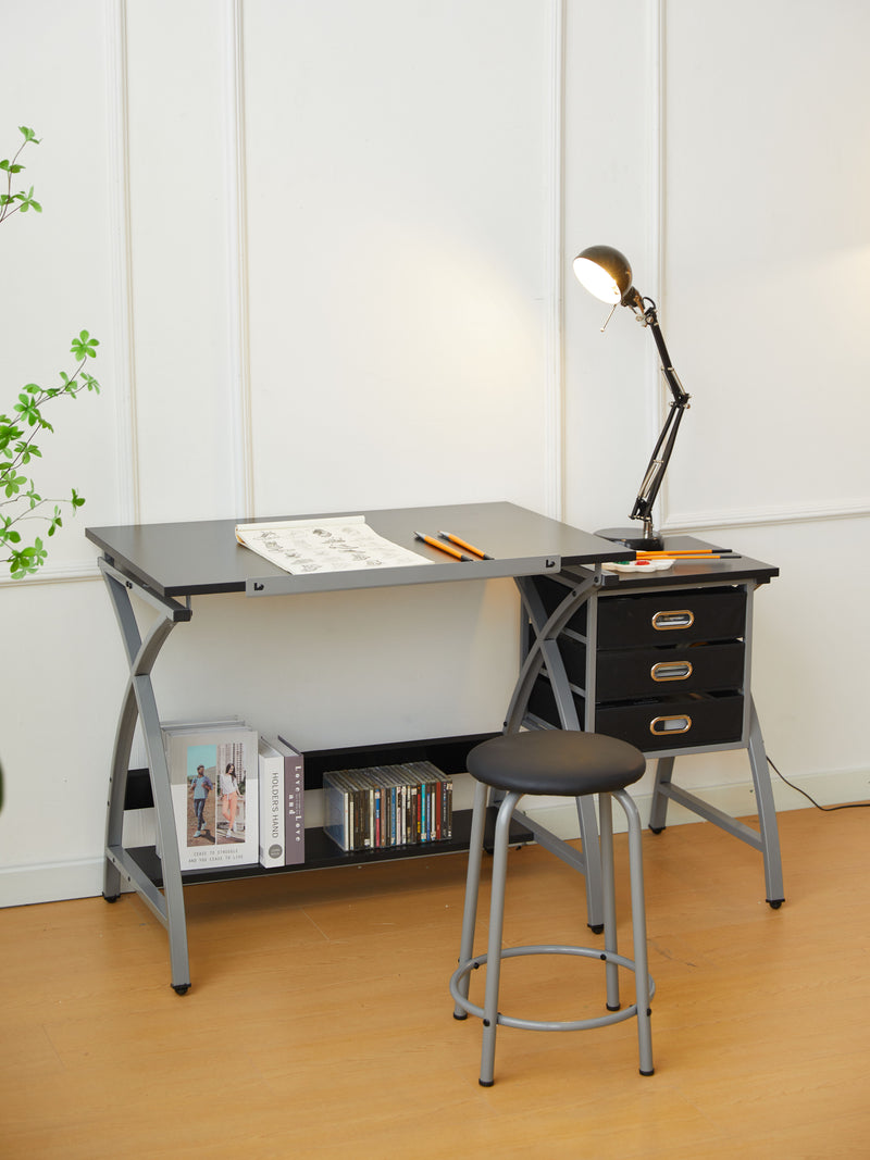 Drafting Table With Stool