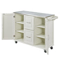 Blanche - Kitchen Cart - Steel Top