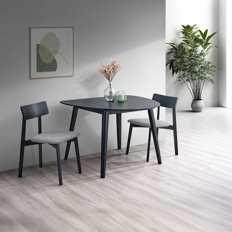 Real - Dining Table - Black Finish