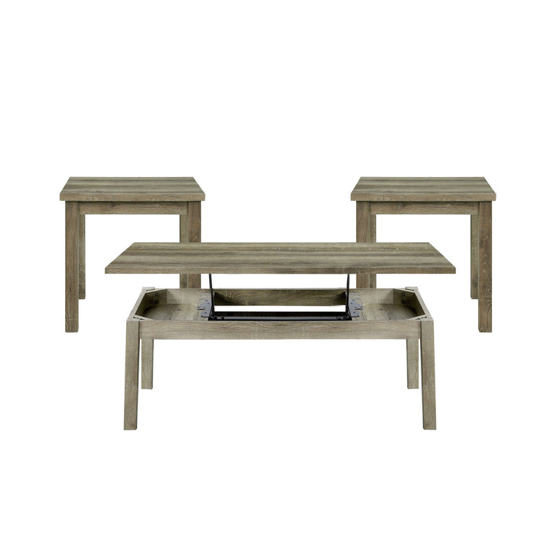 Oak Lawn - Three Pack Occasional Set (Lift Top Coffee Table) - Paper