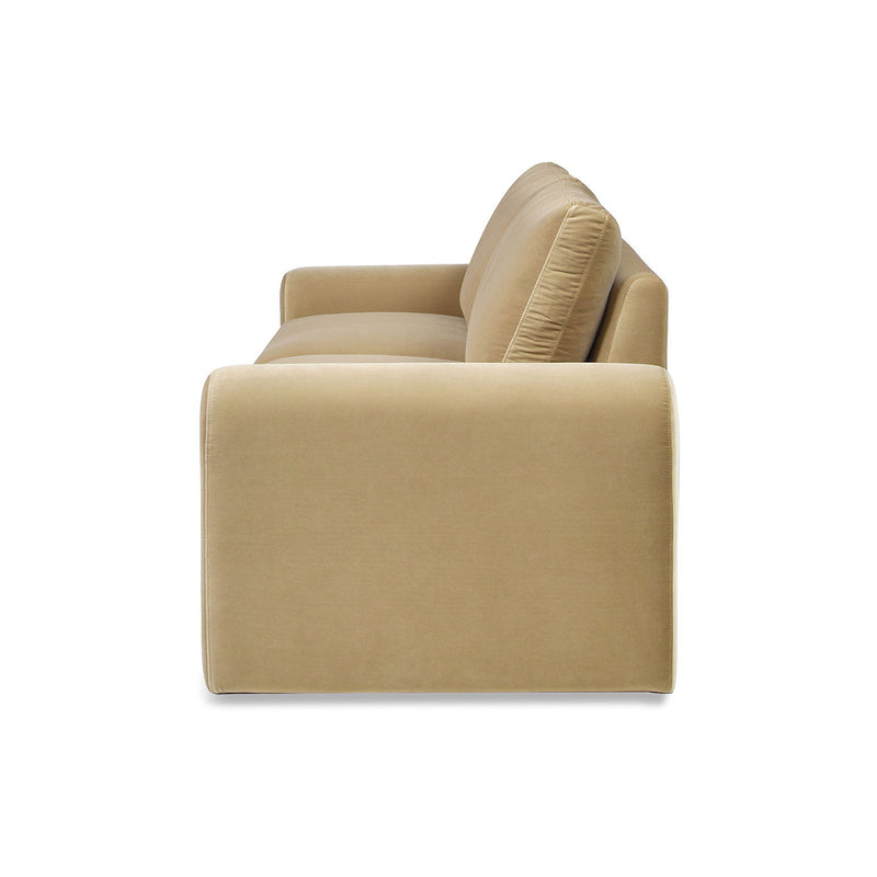 Mason - Arched Arm Sofa - Camel Brown Beige