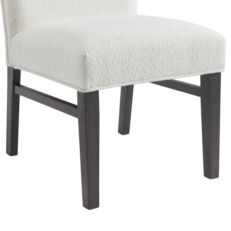 Breckenridge - 38" Dining Side Chair With Boucle Snow (Set of 2) - Black