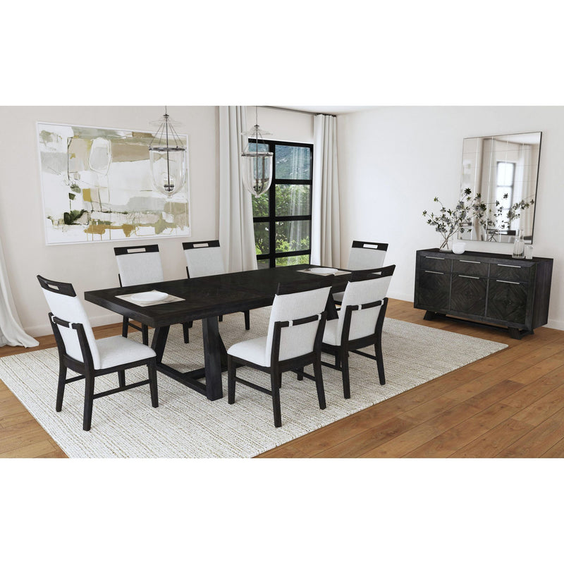 Transcend - Dining Table With 22" Leaf - Charcoal