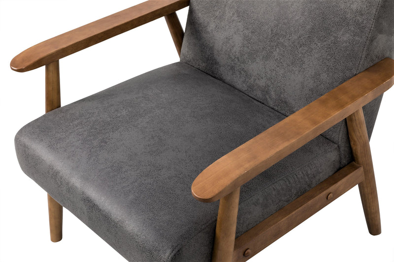 Wide Classic Mid-Century Modern Arm Chair