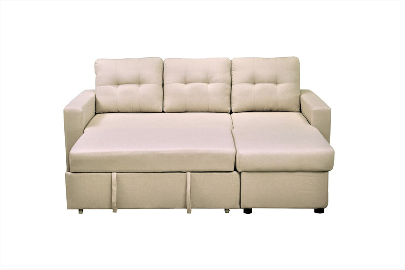 Convertible L Shaped Sectional Sleeper Sofa Bed, Saving Pull Out Couch