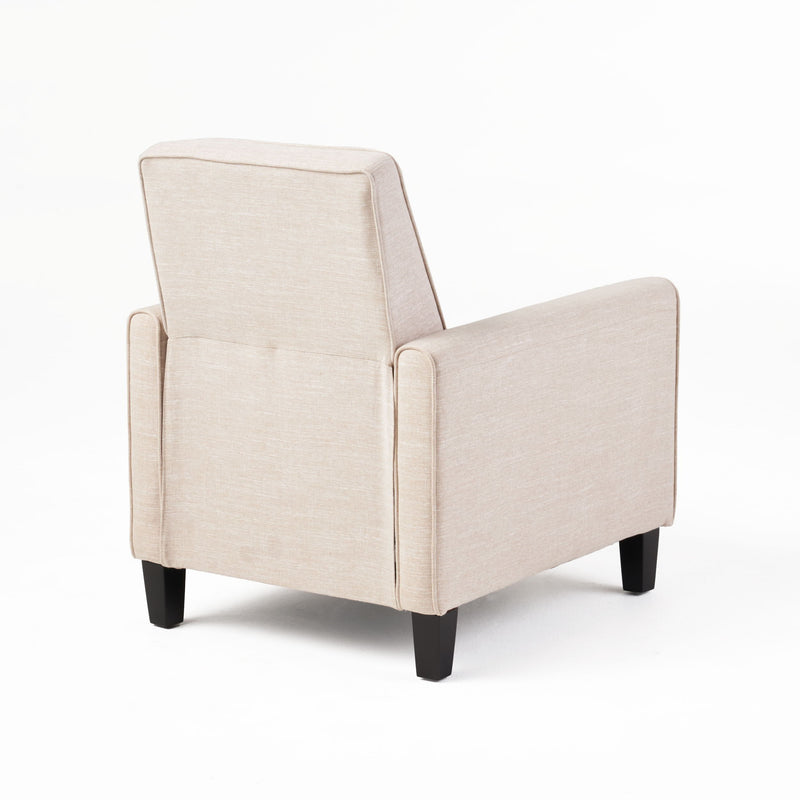 Linen Push Back Chair For Elegant Home