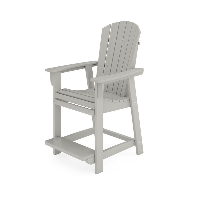 Adirondack Style Counter Chair Stylish HDPE Poly Lumber For Dining, Patio, And Garden Comfort