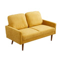 Loveseat Sofa, European Style With Sleek Design, Modern & Vintage Flair, Upholstered 2 Seater Couch