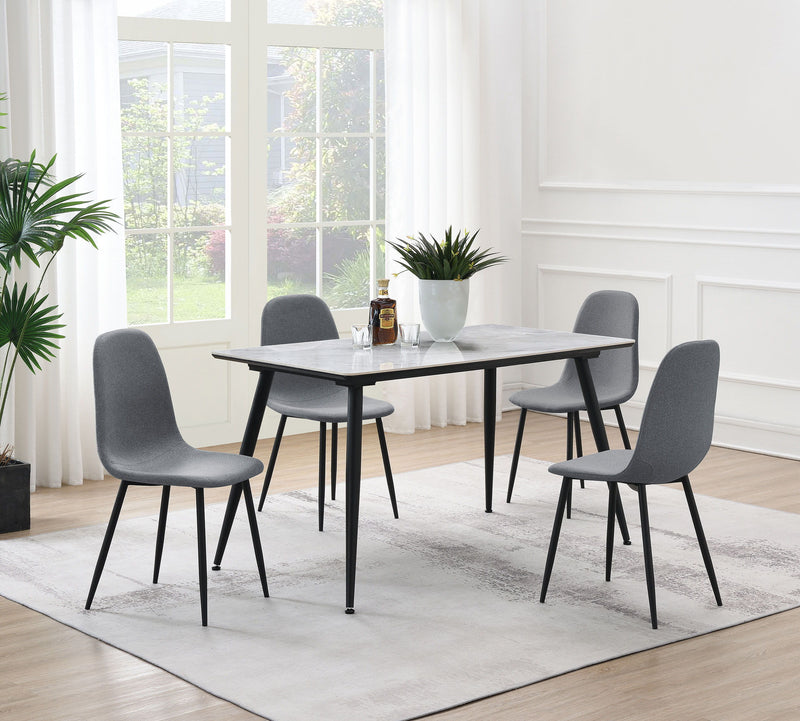 Dennison - Upholstered Dining Side Chair (Set of 4) - Gray