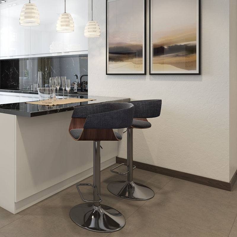 Lowell - Multi-Functional Adjustable Swivel Bar Stool