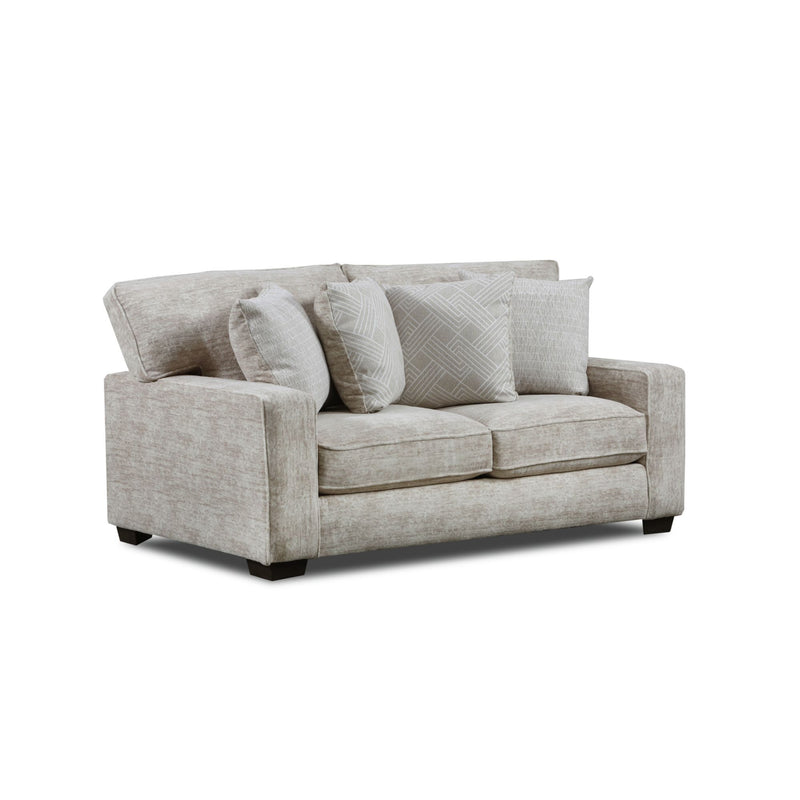 Tully - Loveseat With 4 Pillows - Galactic Parchment