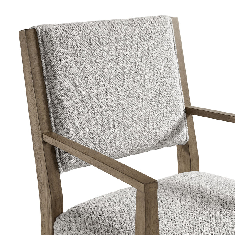 Conner - Dining Arm Chair (Set of 2) - Oak / Light Gray