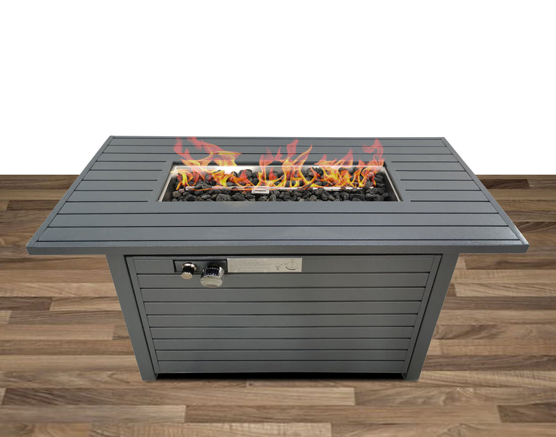 Propane / Gas Outdoor Fire Pit Table With Lid