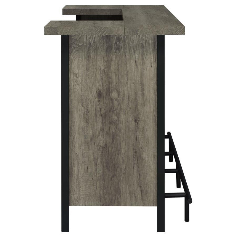 Bellemore - Freestanding Home Bar Wine Cabinet - Gray Driftwood